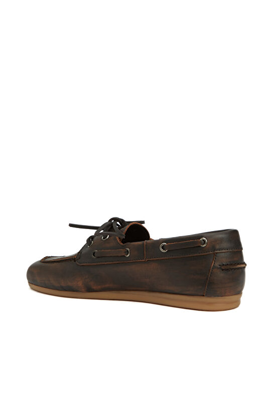 Kahverengi Kadın Deri Ayakkabı