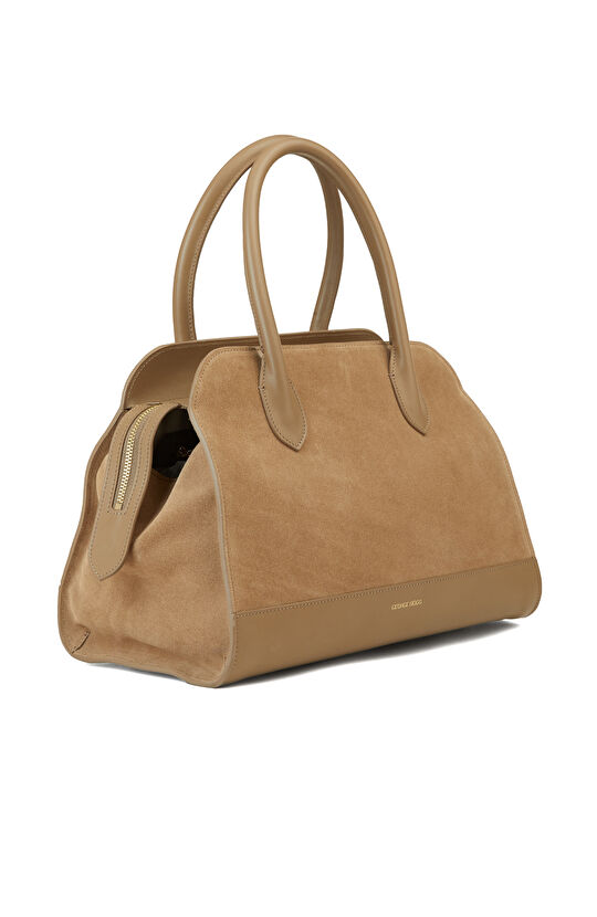 Vizon Kadın Süet Deri Çanta