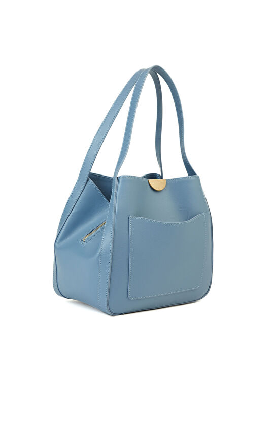 Mavi Kadın Deri Çanta
