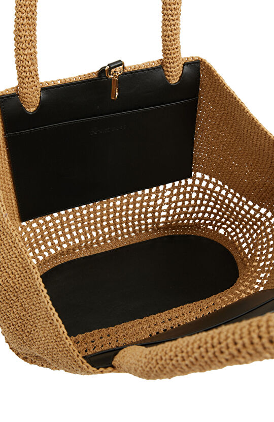 Natürel 2 Cepli Kadın Hasır Çanta