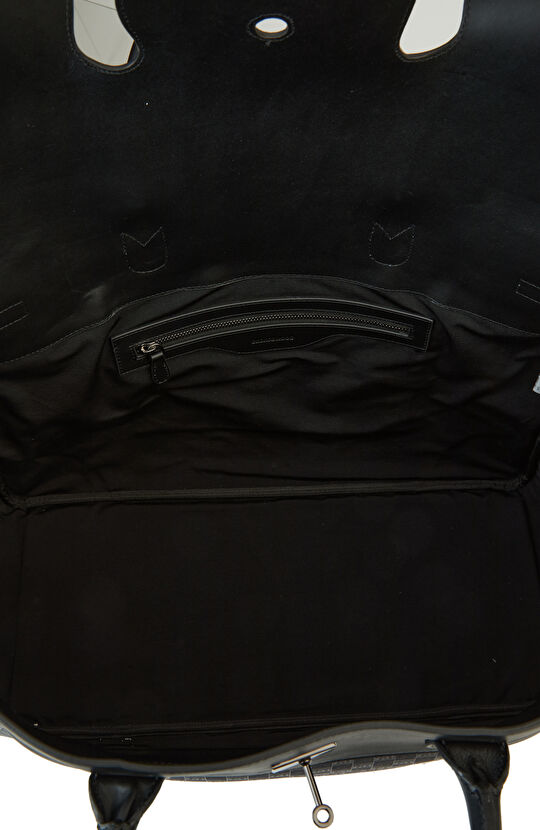 Siyah Erkek Deri Seyahat Çantası