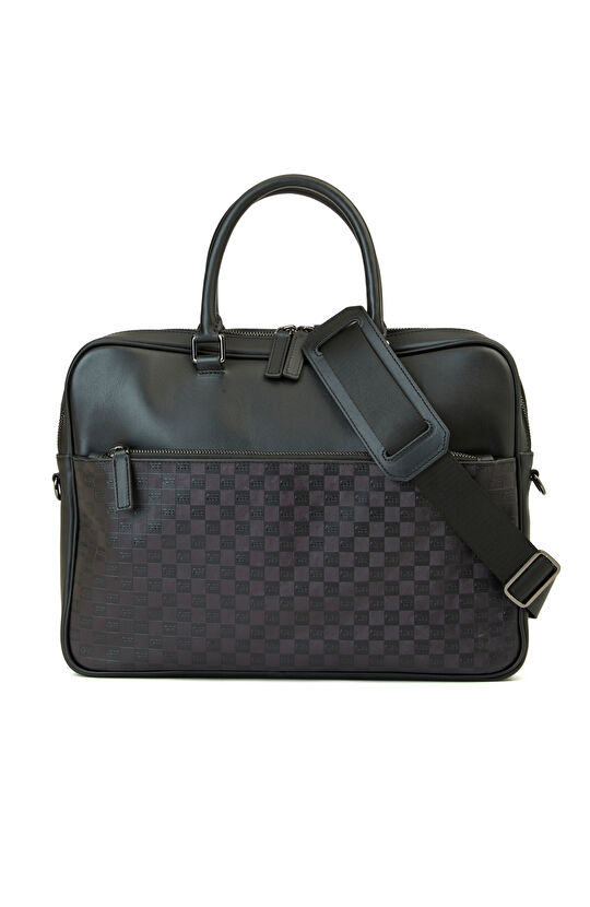 Siyah Erkek Deri Laptop Çantası