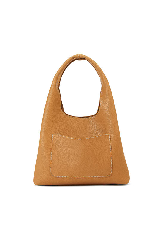 Karamel İki Bölmeli Mini Kadın Çanta