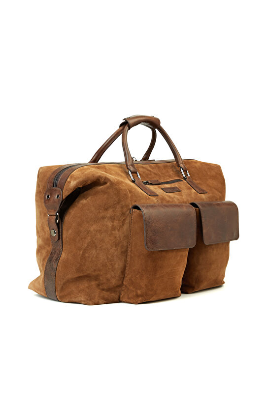 Kahverengi Taba Deri Seyahat Çantası