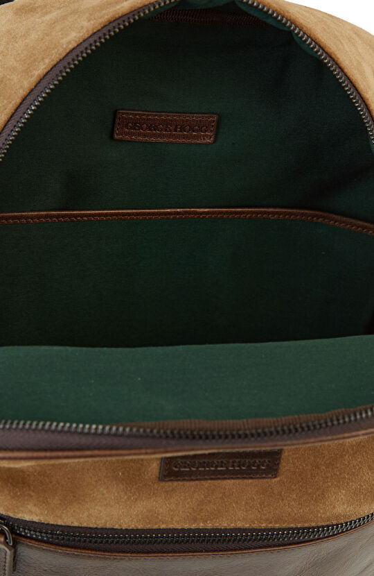 Kahverengi Taba Erkek Deri Sırt Çantası