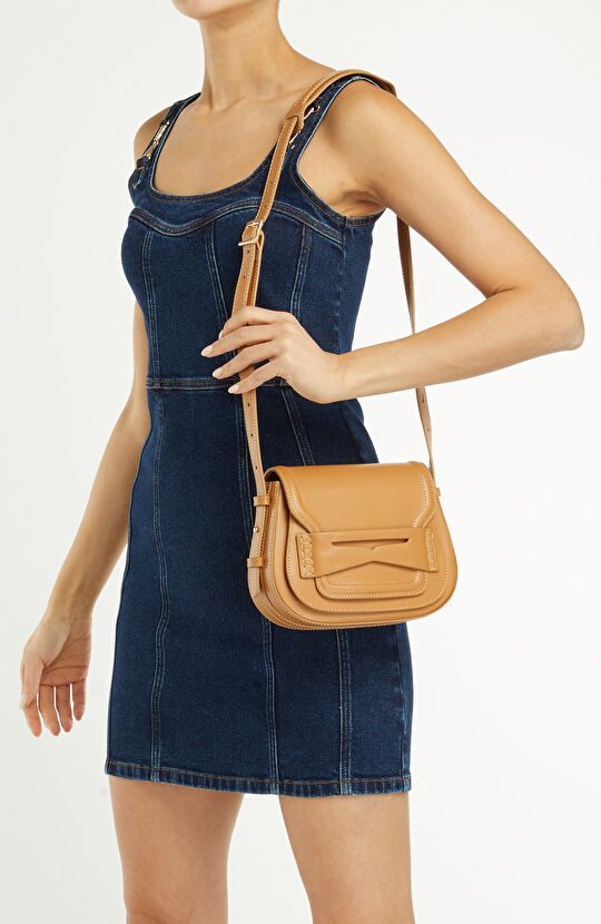 Karamel Kadın Deri Çanta