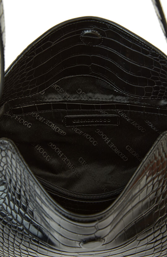 Siyah Kroko Kadın Çanta