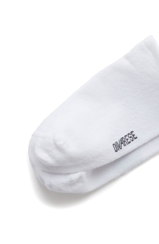 Gri Beyaz 2li Kadın Bambu Çorap Seti