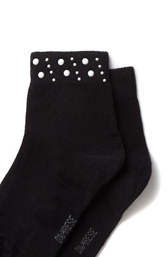 Siyah Bambu Kadın Çorap