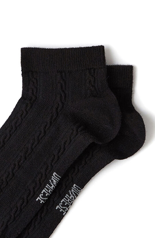 Siyah 2li Kadın Çorap Seti