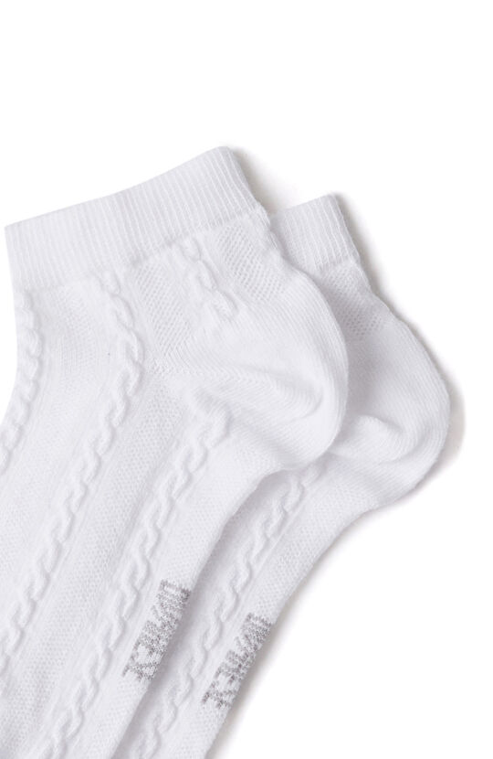 2li Beyaz Kadın Bambu Çorap Seti