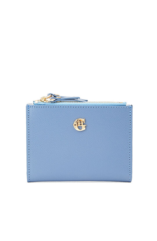 Mavi Kadın Deri Cüzdan