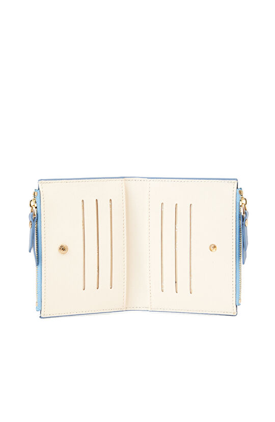 Mavi Kadın Deri Cüzdan