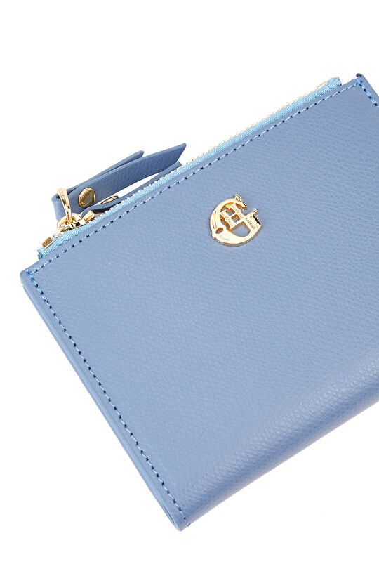 Mavi Kadın Deri Cüzdan