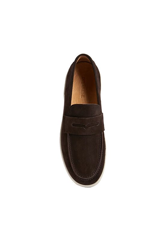Acı Kahve Kadın Süet Loafer