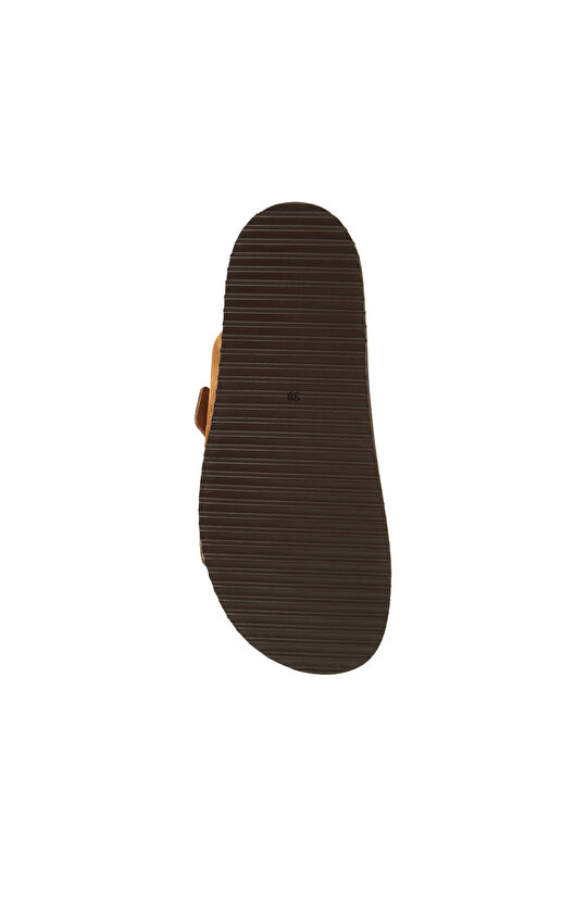 Tan Women's Suede Slippers