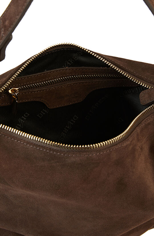 Kahverengi Kadın Süet Çanta