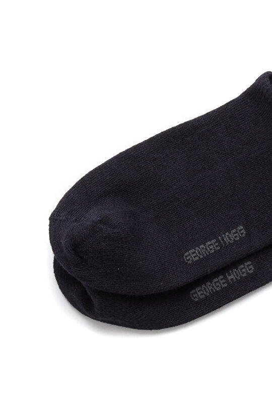 Lacivert-Beyaz 2'Li Çorap Set