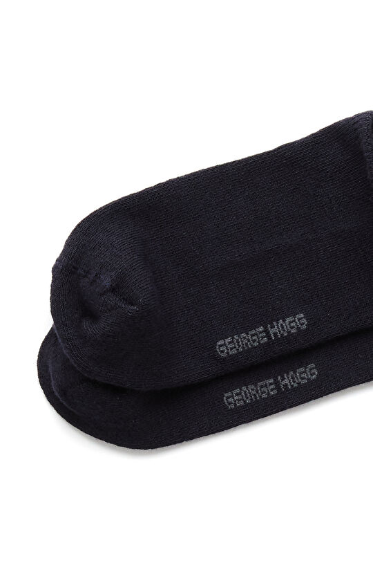 Siyah Lacivert 2li Erkek Bambu Çorap Seti