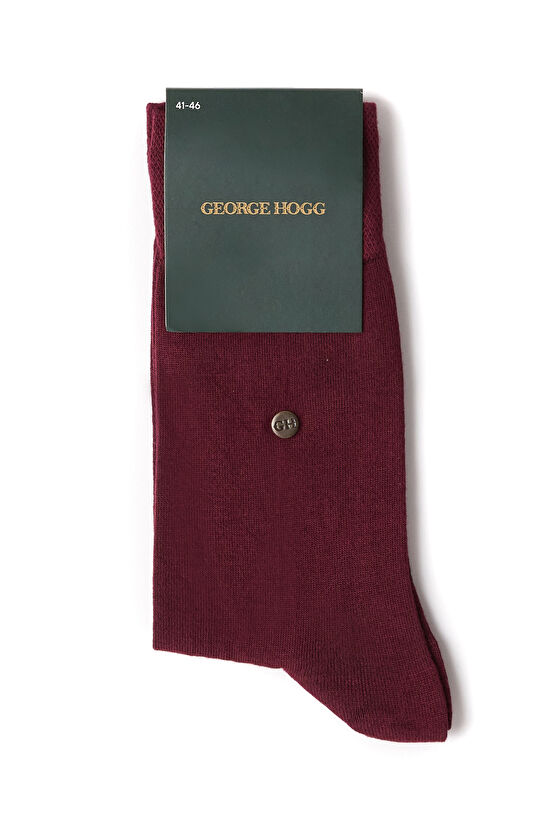 Bordo Erkek Bambu Çorap