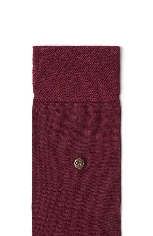 Bordo Erkek Bambu Çorap