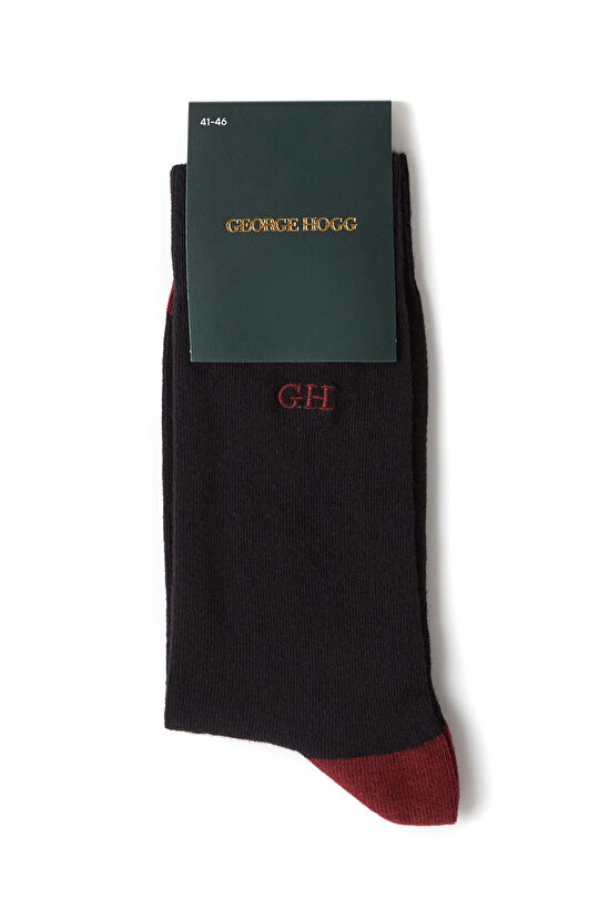 Siyah Bordo Erkek Çorap