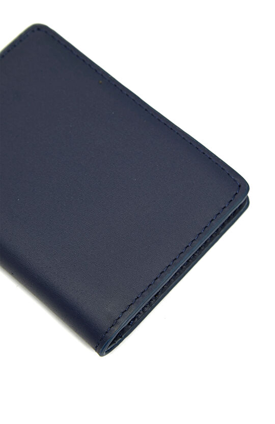 Lacivert Erkek Deri Kartlık