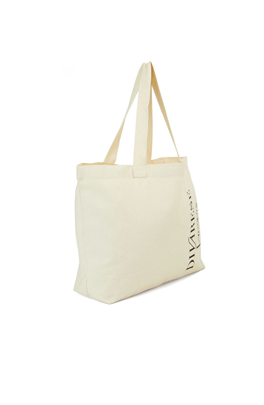 Bej Unisex Kanvas Çanta