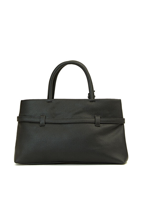 Siyah Baskılı Kadın Büyük Çanta