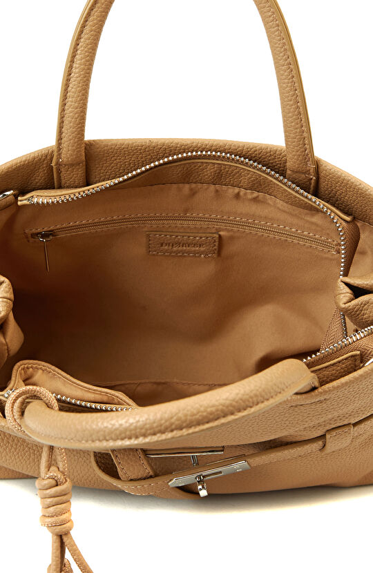 Camel Baskılı Kadın Büyük Çanta