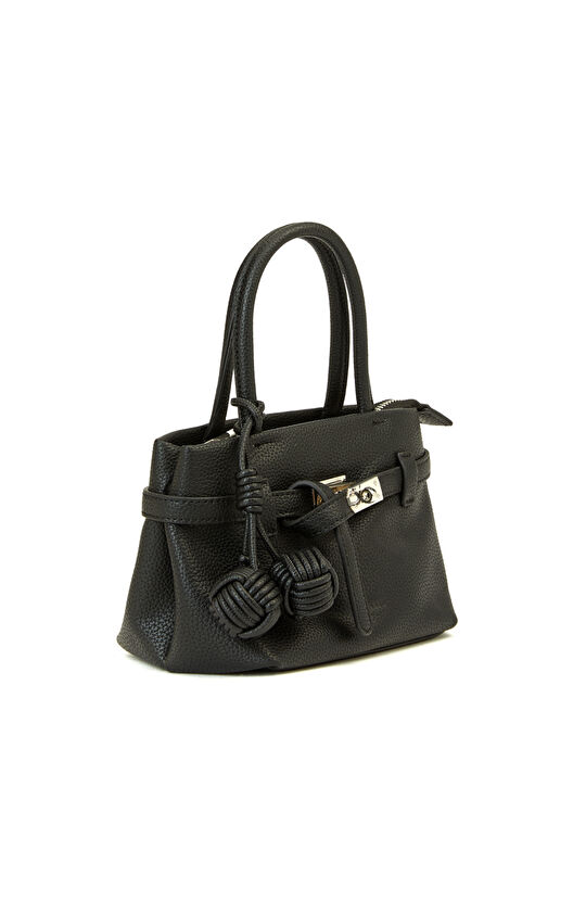 Siyah Baskılı Kadın Küçük Çanta