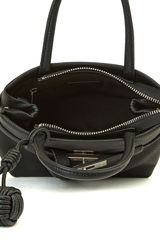 Siyah Baskılı Kadın Küçük Çanta