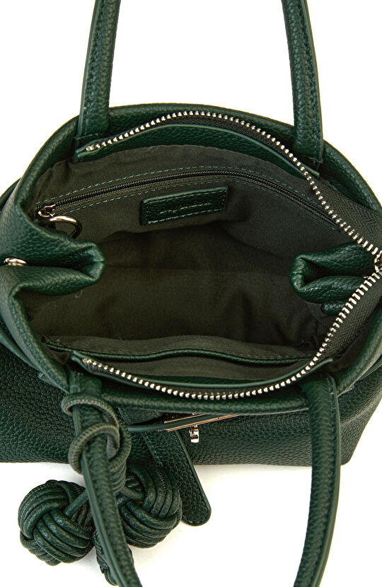 Koyu Yeşil Baskılı Kadın Küçük Çanta