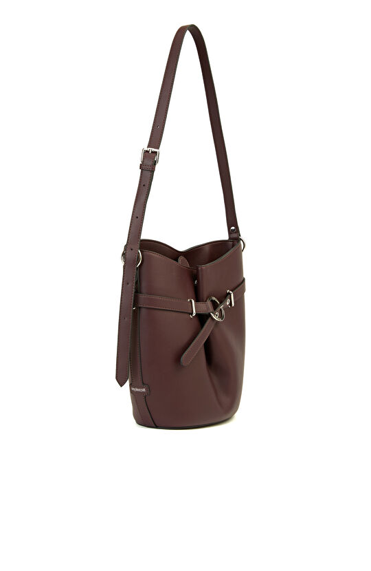 Bordo Kadın Postacı Çanta