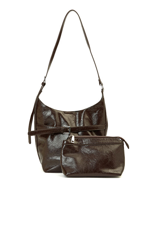 Kahverengi Kadın Postacı Çantası