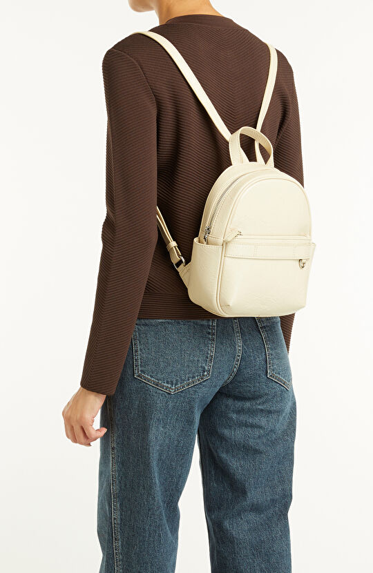 Bej Kadın Sırt Çantası