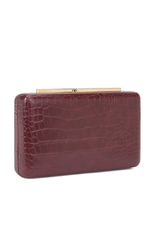 Bordo Kadın Clutch