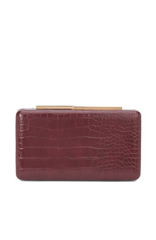 Bordo Kadın Clutch