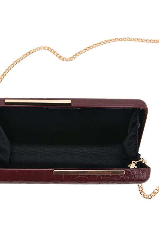 Bordo Kadın Clutch