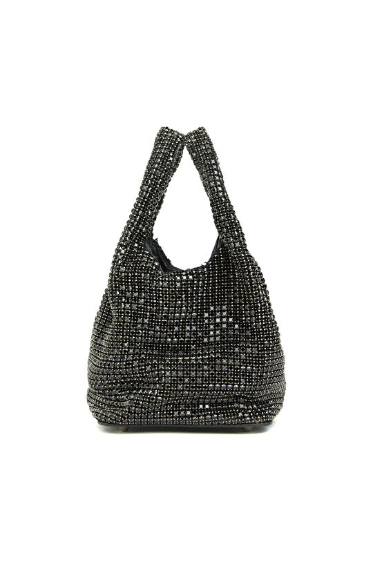 Siyah Taşlı Kadın Clutch