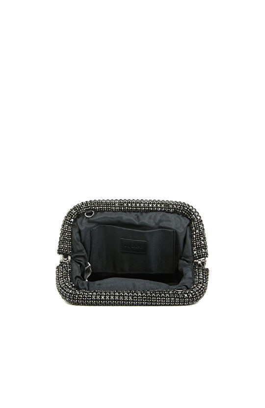 Siyah Taşlı Kadın Clutch