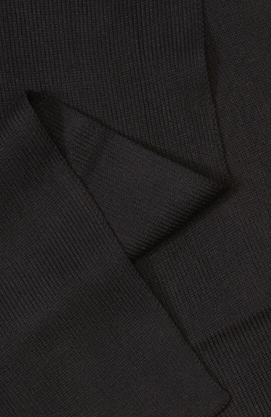 Siyah Erkek Örme Atkı