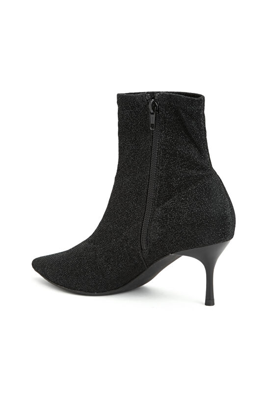 Siyah Kadın Desenli Bot