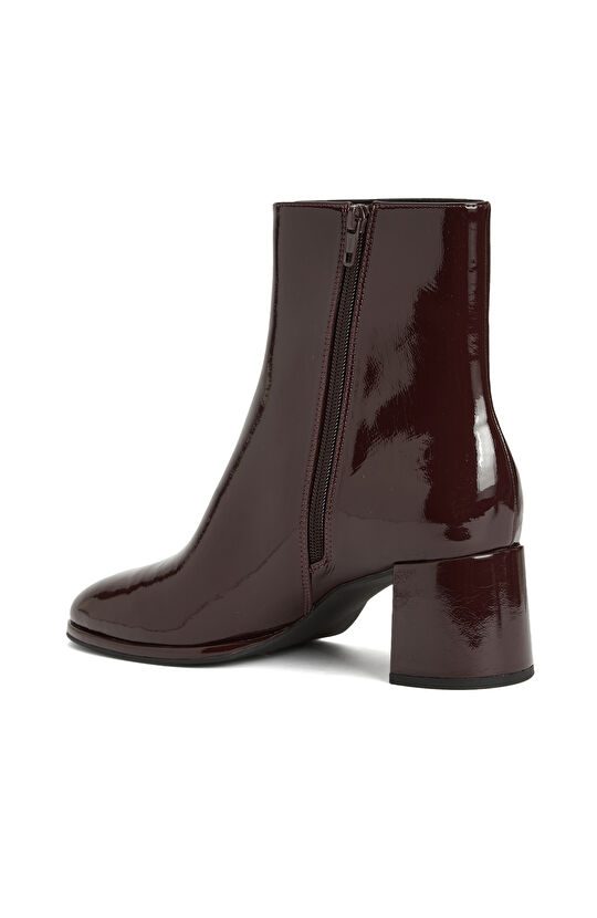 Bordo Kadın Parlak Bot