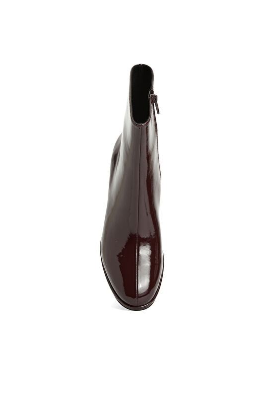 Bordo Kadın Parlak Bot