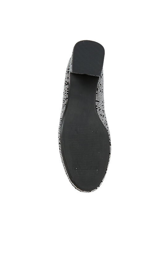 Silver Taşlı Topuklu Ayakkabı