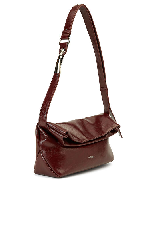 Bordo Kadın Postacı Çanta