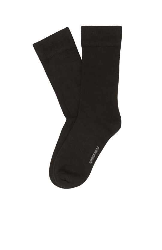 Siyah Erkek Kaşmir Mix Çorap