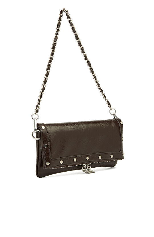 Kahverengi Kadın Clutch