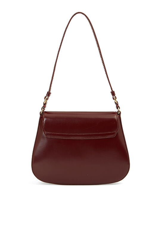 Bordo Kadın Deri Postacı Çanta